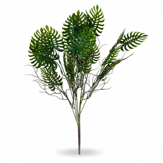 Buchet artificial tip monstera, 55 cm, Ruyidecor