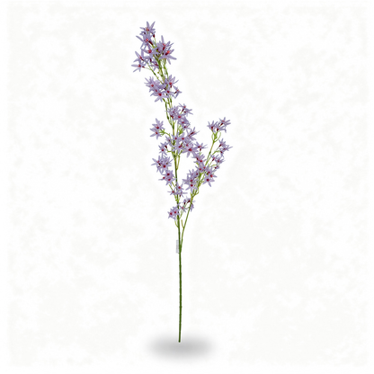Floare Artificială Decorativă Tip Crenguță cu Flori Stelate 110 cm - 2