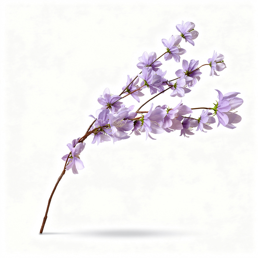 Crenguță Decorativă cu Flori 110 cm, Diverse Culori, Aspect Elegant și Natural, 1 buc - 5