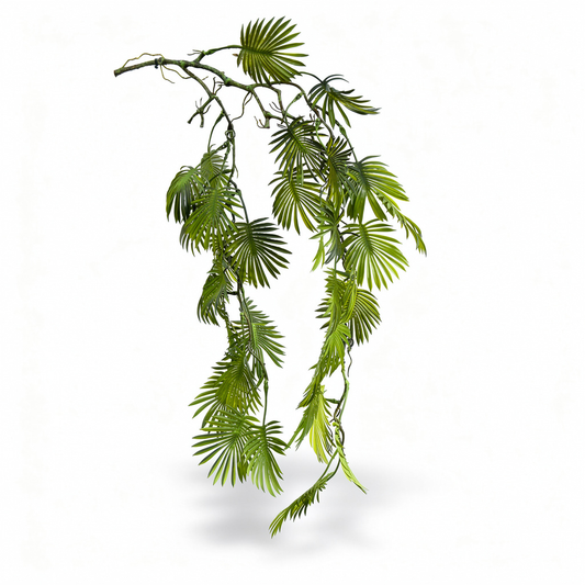 Ghirlanda artificiala curgatoare tip palmier, 120 cm, verde, Ruyidecor