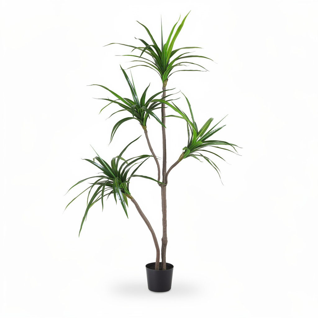 Plantă artificială decorativă Dracaena, 80 cm, cu ghiveci inclus - Default Title