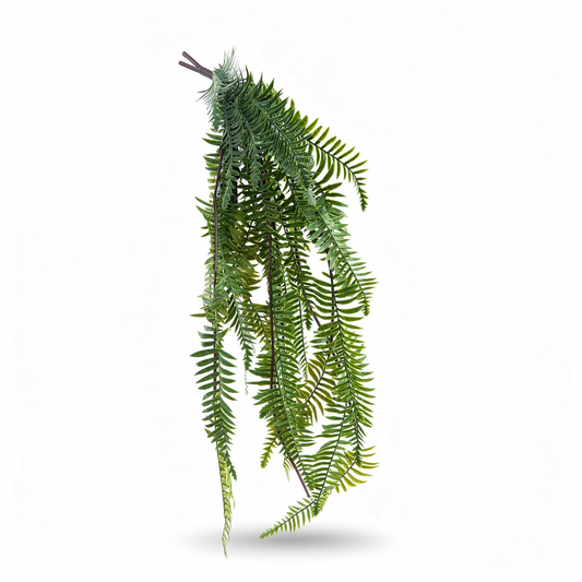 Feriga artificiala curgatoare cu frunze lungi, 130 cm, verde, Ruyidecor