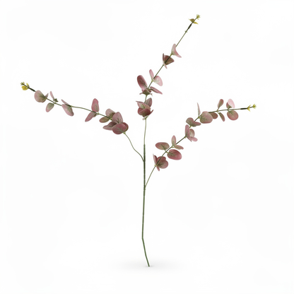 Ramura eucalipt artificiala, 80 cm, verde sau roz, Ruyidecor - Roz