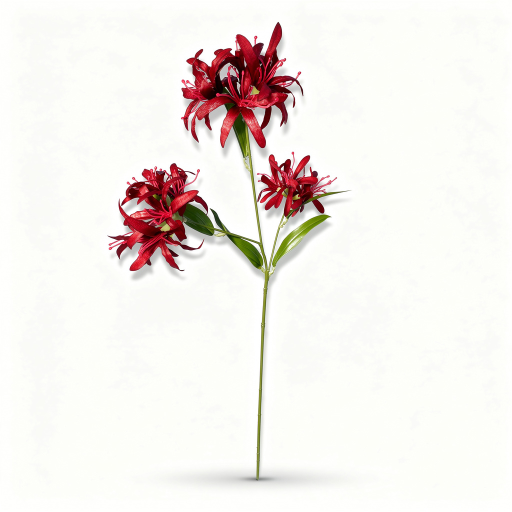 Floare Artificială Decorativă 70 cm, Flori Tip Crin Exotic, 1 bucata - 6