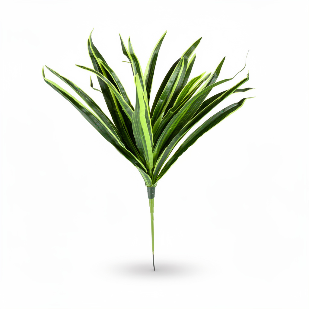 Buchet artificial tip sansevieria, 35 cm, 3 culori, Ruyidecor - Verde