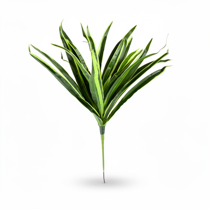 Buchet artificial tip sansevieria, 35 cm, 3 culori, Ruyidecor - Verde
