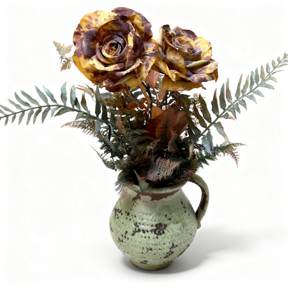 Aranjament floral decorativ artificial cu floarea-soarelui în vază, 20 x 70 cm - 4