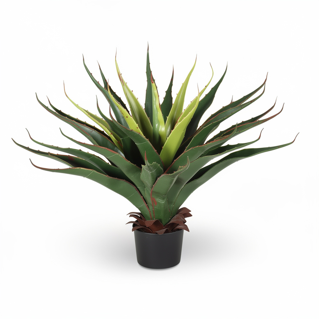 Plantă artificială decorativă Agave, 50 cm, ghiveci inclus - Default Title