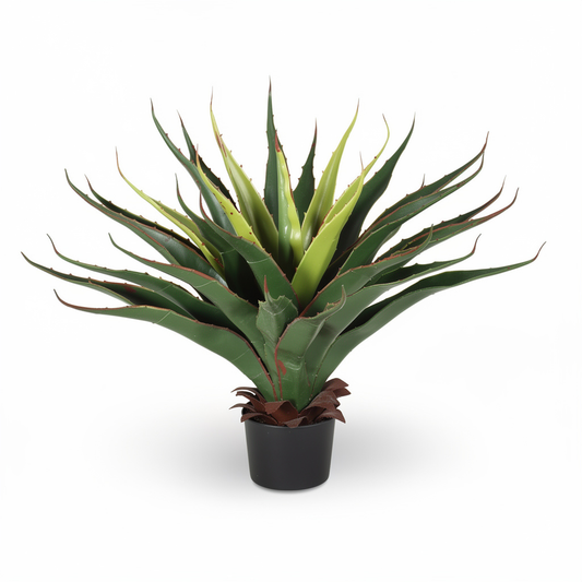 Plantă artificială decorativă Agave, 50 cm, ghiveci inclus - Default Title