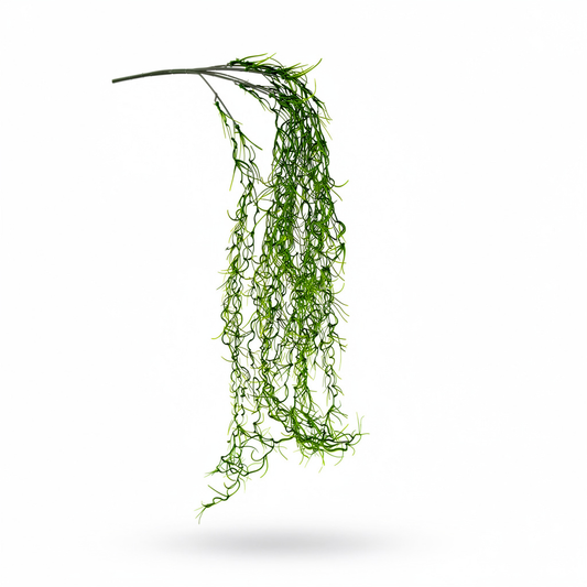 Planta artificiala curgatoare cu frunzis spiralat, 90 cm, 2 nuante, Ruyidecor - Verde deschis
