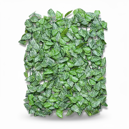 Panou verde artificial cu frunze dungate, 40 x 60 cm, Ruyidecor