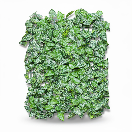 Panou verde artificial cu frunze dungate, 40 x 60 cm, Ruyidecor
