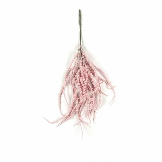 Ramură Artificială Decorativă – Frunze Texturate, diverse culori , 80 cm - Roz