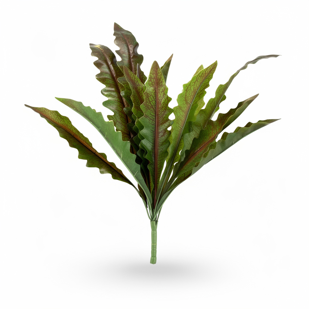 Buchet artificial decorativ tip feriga, 50 cm, verde, Ruyidecor