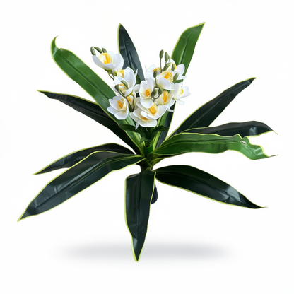 Planta orhidee artificiala decorativa, 85 cm, Ruyidecor - Alb