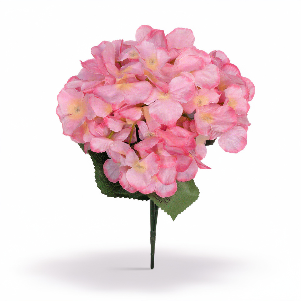 Buchet Floral Artificial Tip Hortensie  45 cm, Diverse Culori, Aspect Voluminos, cu Frunze Decorative Verzi, pentru Decor Interior - 8