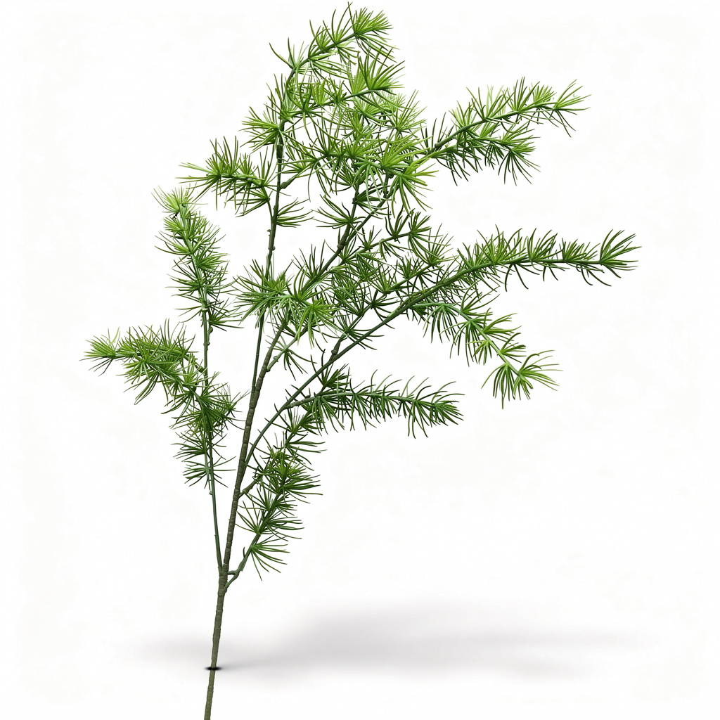 Ramura Artificiala Verde, Aspect Natural cu Frunze Fine Decorative, 85 cm