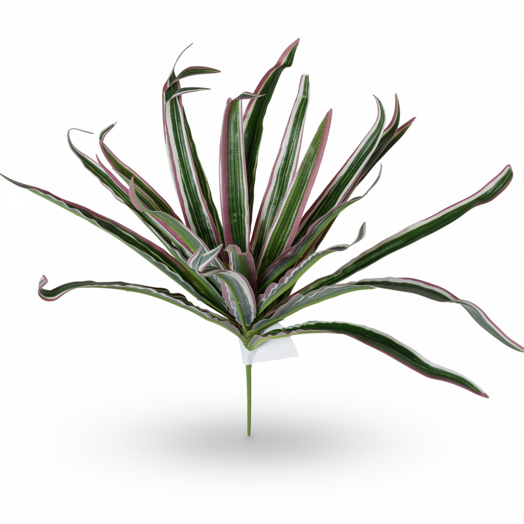 Buchet artificial tip sansevieria, 35 cm, 3 culori, Ruyidecor - Verde-roscat