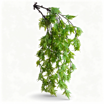 Planta artificiala curgatoare cu frunze decorative, 80 cm, verde, Ruyidecor