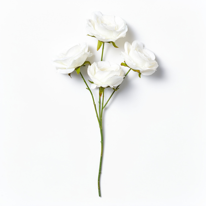 Crenguță Florală Artificială cu 3 Trandafiri 68 cm, Diverse Culori, pentru Decor Interior - 5