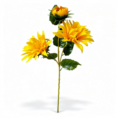 Floare Artificială Tip Floarea-Soarelui 90 cm, Diverse Culori, Aspect Elegant și Realist - 1
