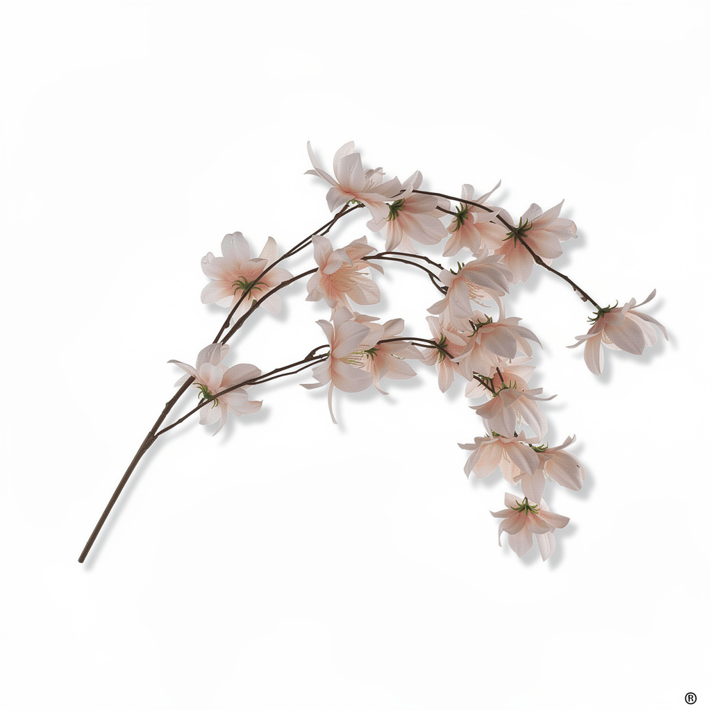 Crenguță Decorativă cu Flori 110 cm, Diverse Culori, Aspect Elegant și Natural, 1 buc - 1