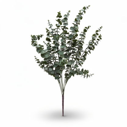 Buchet artificial de eucalipt, 55 cm, verde salvie, Ruyidecor