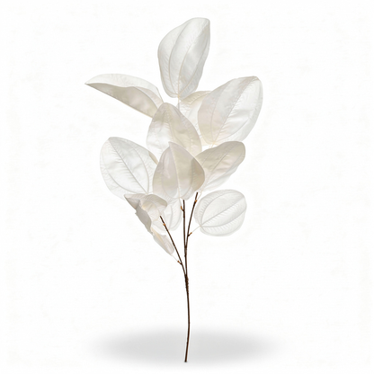 Ramură Artificială Decorativă cu Frunze Mari 70 cm, Diverse Culori, 1 buc - 3