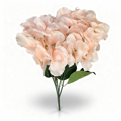 Buchet Floral Artificial Tip Hortensie  45 cm, Diverse Culori, Aspect Voluminos, cu Frunze Decorative Verzi, pentru Decor Interior - 2