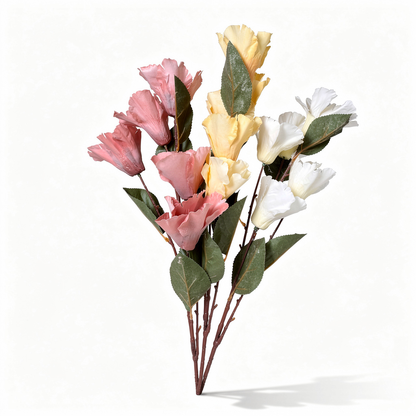 Floare Artificială Decorativă Tip Ramură cu Flori Elegante, Diverse Culori, 1 buc - 1