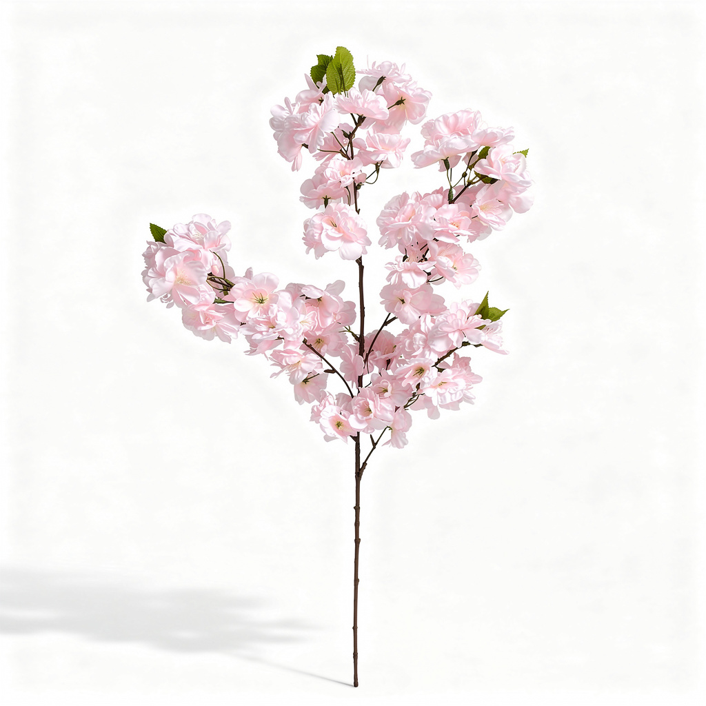 Ramură Artificială Decorativă cu Flori Tip Cireș 85 cm, Diverse Culori, 1 buc - 1