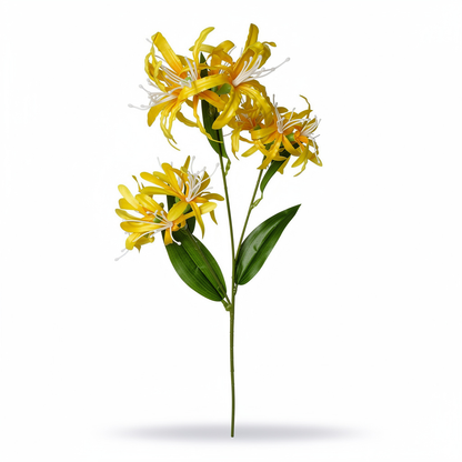 Floare Artificială Decorativă 70 cm, Flori Tip Crin Exotic, 1 bucata - 4