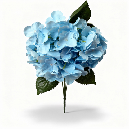 Buchet Floral Artificial Tip Hortensie  45 cm, Diverse Culori, Aspect Voluminos, cu Frunze Decorative Verzi, pentru Decor Interior - 3