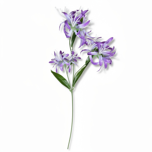 Floare Artificială Decorativă 70 cm, Flori Tip Crin Exotic, 1 bucata - 1