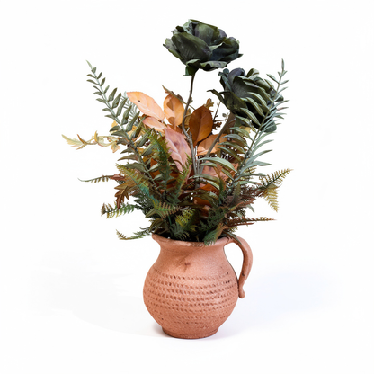 Aranjament floral decorativ artificial în vas, diverse culori, 20 x 50 cm - 4