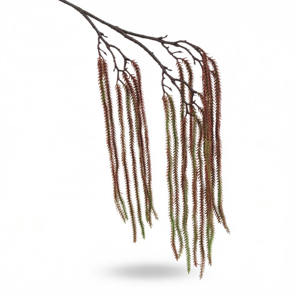 Ghirlanda artificiala curgatoare tip amarant, 120 cm, verde sau bordo, Ruyidecor - Bordo