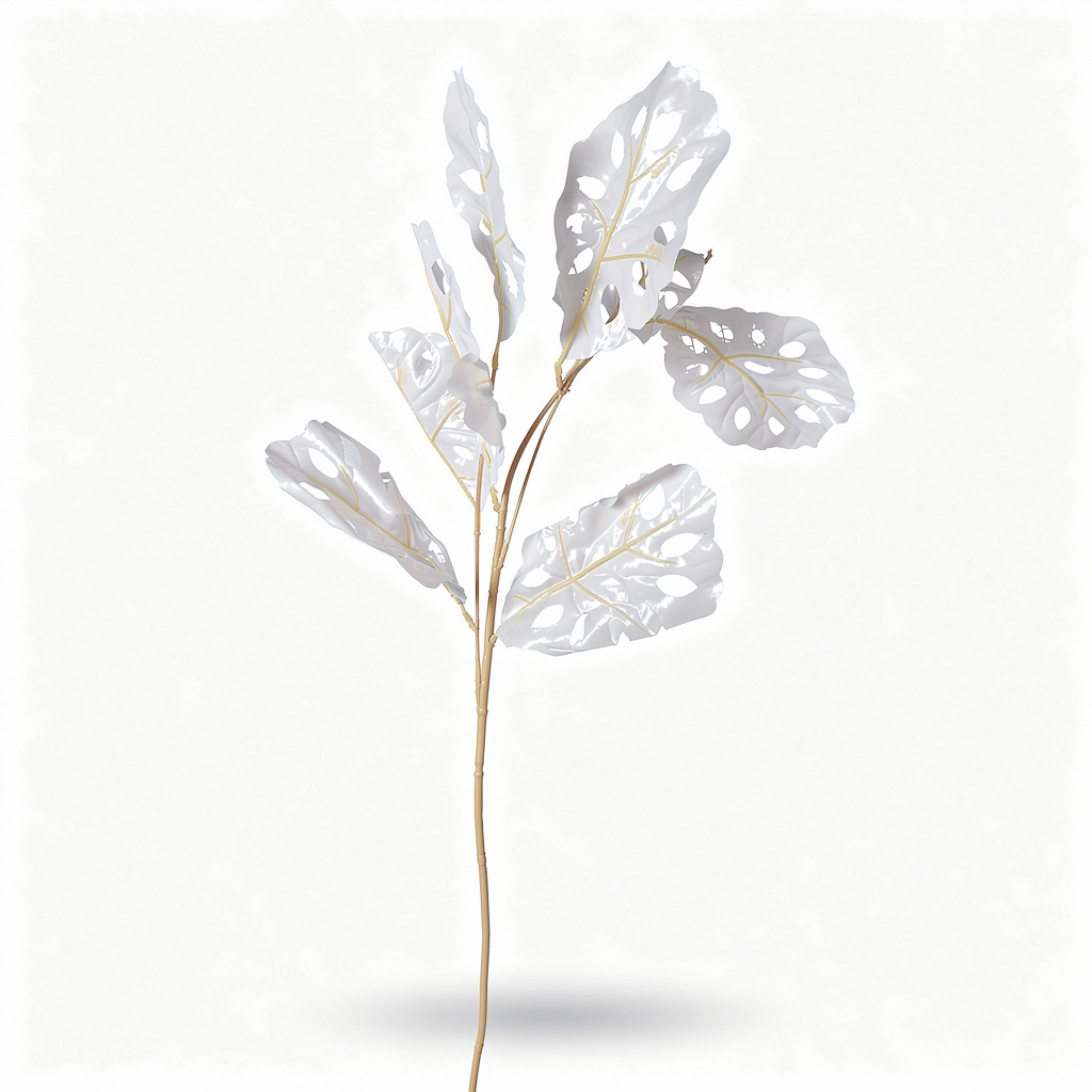 Frunză Artificială Tip Monstera 80 cm, Diverse Culori, 1 buc - 3
