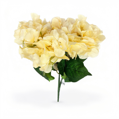 Buchet Floral Artificial Tip Hortensie  45 cm, Diverse Culori, Aspect Voluminos, cu Frunze Decorative Verzi, pentru Decor Interior - 1
