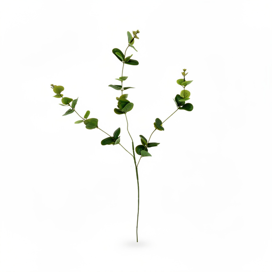 Ramura eucalipt artificiala, 80 cm, verde sau roz, Ruyidecor - Verde
