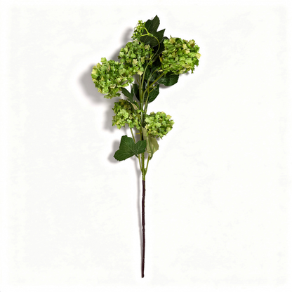 Crenguță Florală Artificială Tip Hortensie  88 cm, Diverse Culori, cu Frunze Decorative Verzi, pentru Decor Interior - 4