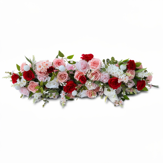 Aranjament floral artificial pentru evenimente, 2 m x 40 cm, diverse culori, 1 bucata, Ruyidecor - 1