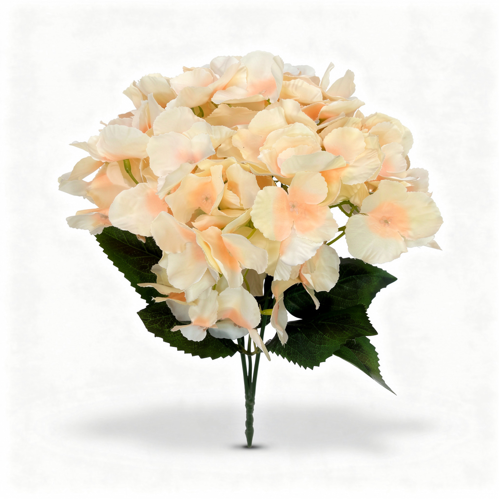Buchet Floral Artificial Tip Hortensie  45 cm, Diverse Culori, Aspect Voluminos, cu Frunze Decorative Verzi, pentru Decor Interior - 7