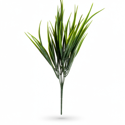 Buchet artificial tip iarba decorativa, 35 cm, verde sau galben-verde, Ruyidecor - Verde
