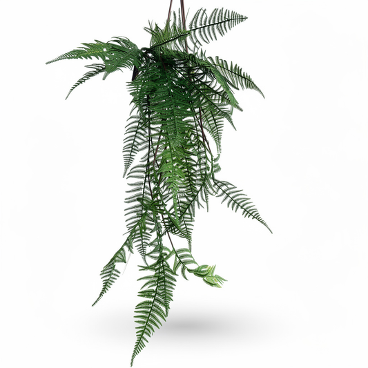 Feriga artificiala curgatoare cu frunze fine, 130 cm, verde, Ruyidecor
