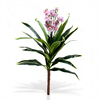 Planta artificiala decorativa cu flori, 140 cm, Ruyidecor - Roz