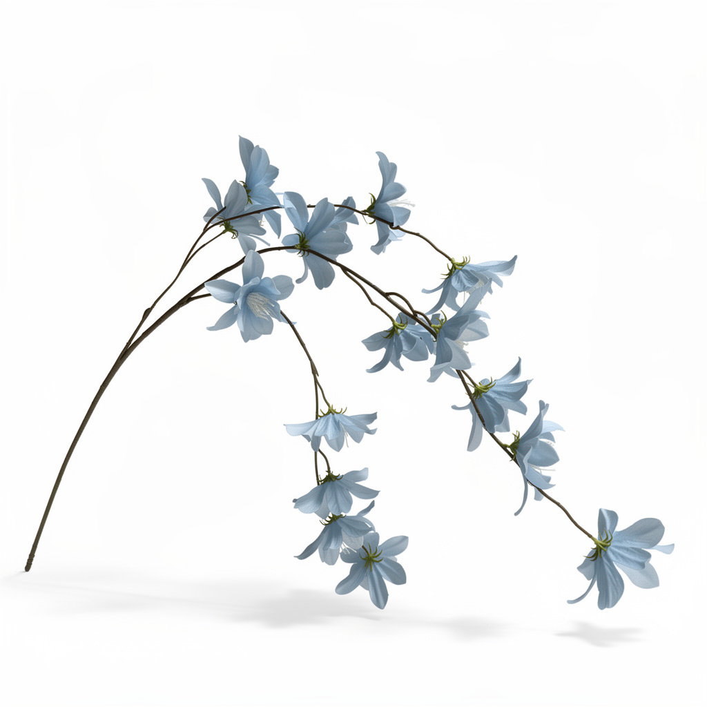 Crenguță Decorativă cu Flori 110 cm, Diverse Culori, Aspect Elegant și Natural, 1 buc - 2