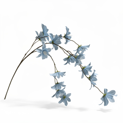 Crenguță Decorativă cu Flori 110 cm, Diverse Culori, Aspect Elegant și Natural, 1 buc - 2