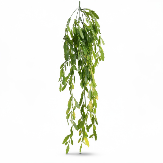 Planta artificiala curgatoare cu frunze lobate, 80 cm, verde, Ruyidecor - Verde deschis