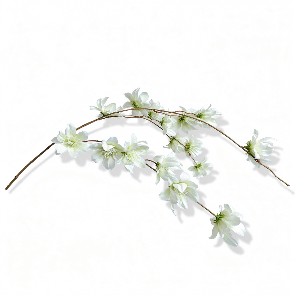 Crenguță Decorativă cu Flori 110 cm, Diverse Culori, Aspect Elegant și Natural, 1 buc - 4