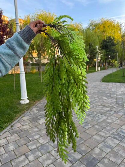 Planta artificiala curgatoare cu frunze inguste, 90 cm, verde, Ruyidecor